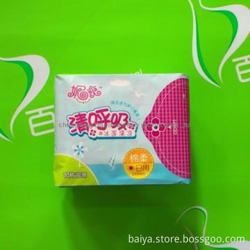 china cheap super absorbent cotton sanitary pads with wings